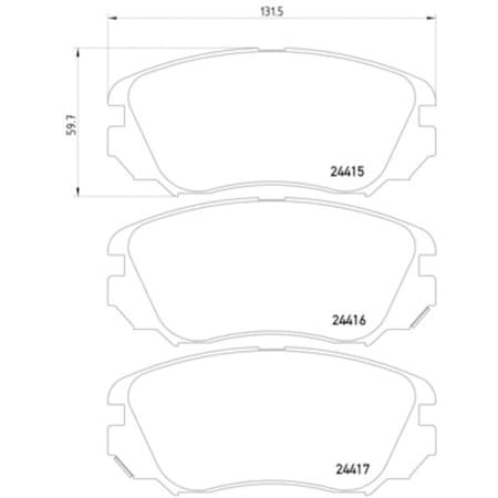 Pagid Brakes Disc Brake Pad, 355013051 355013051
